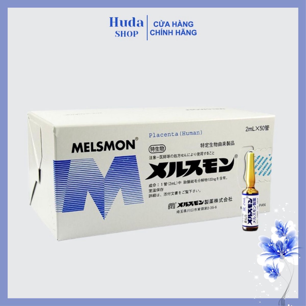 -1 ống 2ml Tế bào gốc nhau thai Melsmon Placenta chuẩn Nhật bản - Huda shop