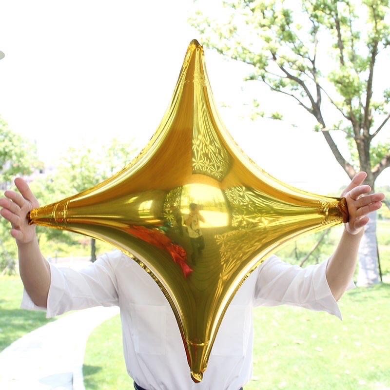 Bóng ngôi sao 4 cánh trang trí party