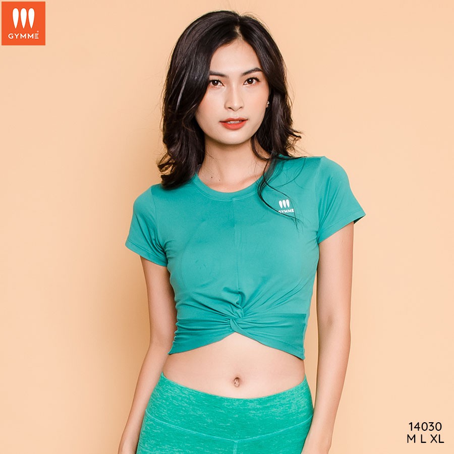 Áo bra tập gym yoga nữ dáng croptop thể thao tay ngắn GYMME 14030