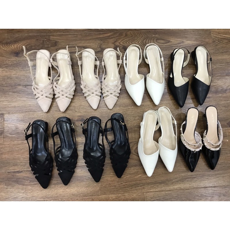 Giày gót vuông trơn các hãng - BIG SIZE