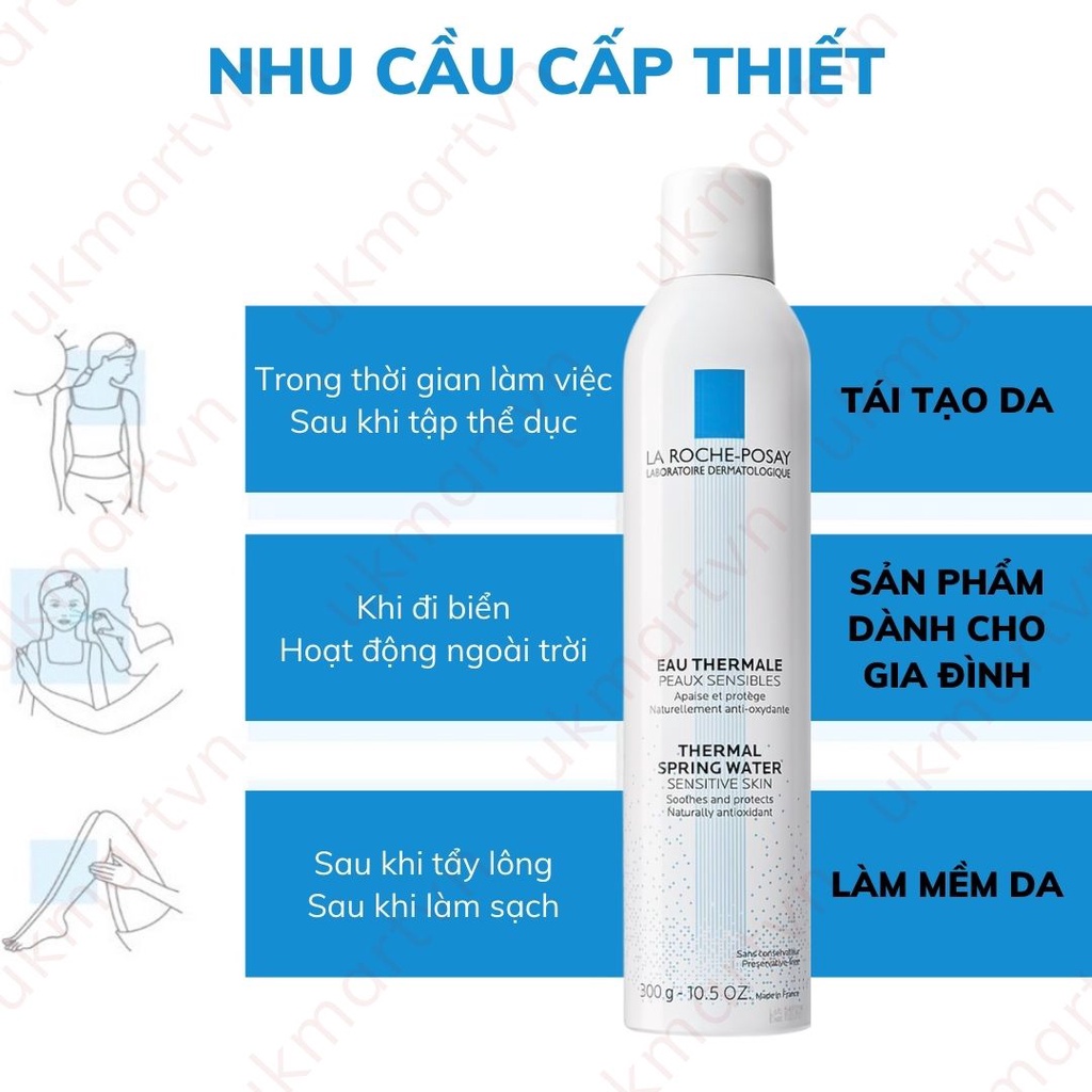 Nước khoáng giúp làm dịu &amp; bảo vệ da La Roche-Posay Thermal Spring Water 300ml