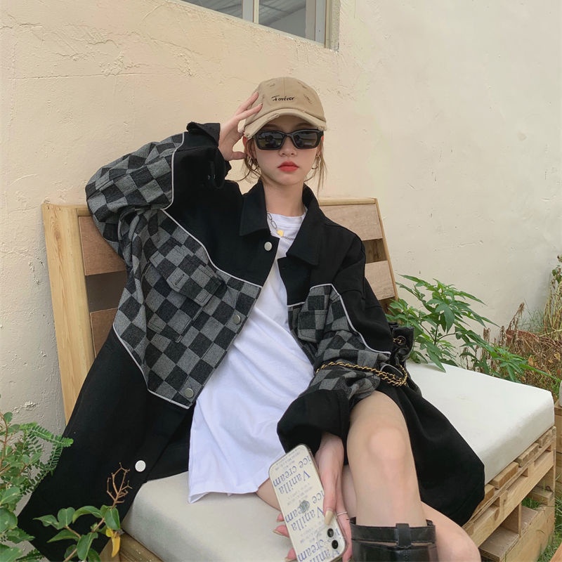 Áo khoác jeans tay dài thời trang dành cho nữ