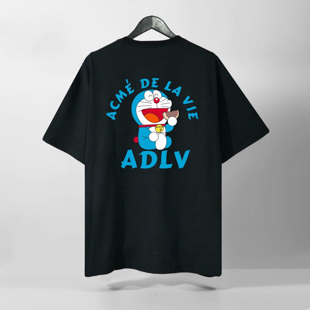 Áo Thun Tay Lỡ ADLV Doraemon, Form rộng oversize, áo phông unisex, chất liệu Cotton - KKIM Shop