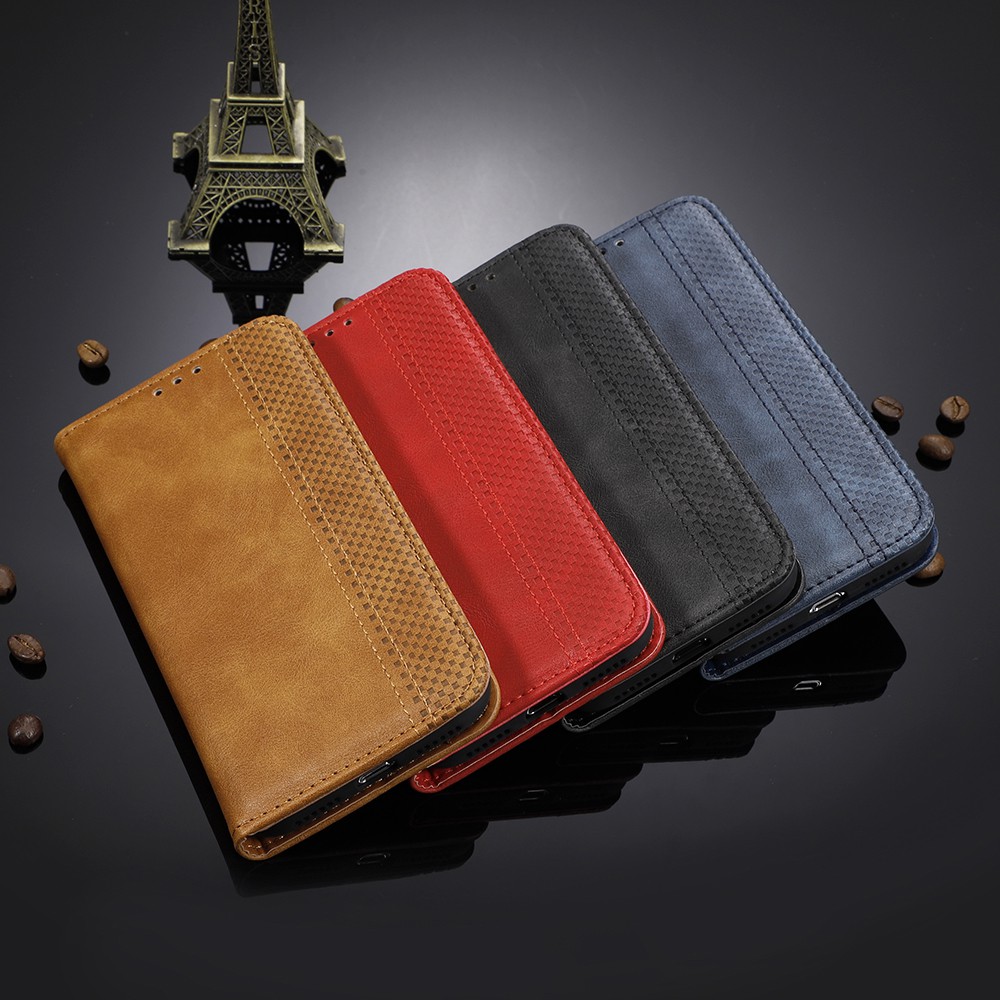 Bao da điện thoại di động Xiaomi Redmi 8a Note  8 Pro K20 Flip Faux Leather Phone Case Back Cover