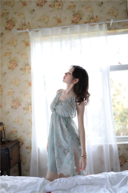 Đầm ngủ ren chị chủ gợi cảm L322