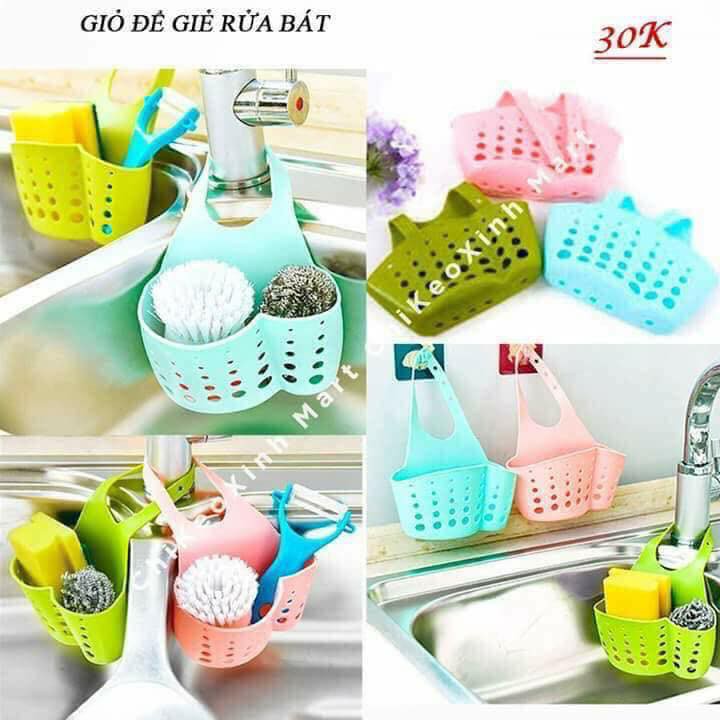 Giỏ Treo Giẻ Rửa Bát (Giao Màu Ngẫu Nhiên)