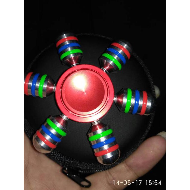☆ Con Quay Đồ Chơi Fidget Spinner 6 CáNh BằNg Sắt / HiệN ĐạI ☂