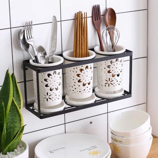 (Có sẵn )Set 2 ống cắm đũa gốm sứ cao cấp