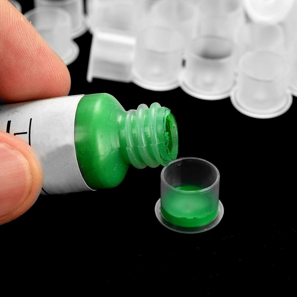 Cốc Đựng Mực Xăm Trong Suốt Có Nắp Đậy Tiện Dụng