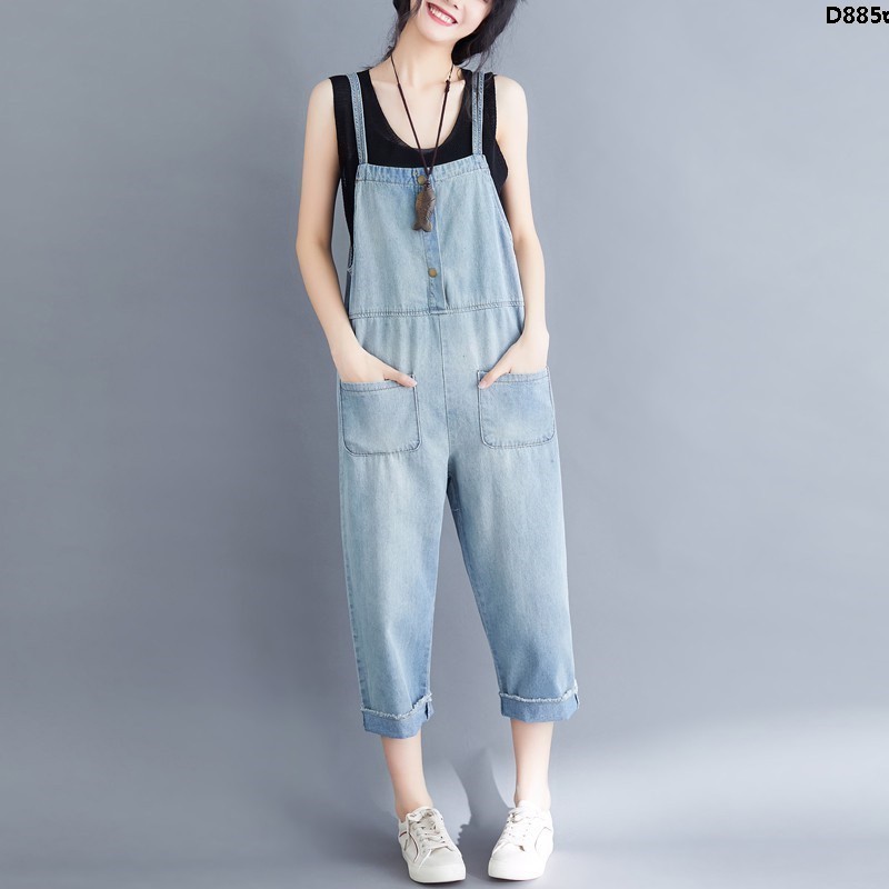 Jumpsuit Ống Rộng Size Lớn Xinh Xắn Theo Phong Cách Hàn Quốc 2019 Dành Cho Nữ