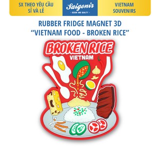 Sỉ và Lẻ Nam châm Tủ Lạnh Chất Liệu Nhựa Dẻo Saigonir - Hình Ảnh Cơm Tấm Sài Gòn - Quà lưu niệm Việt Nam