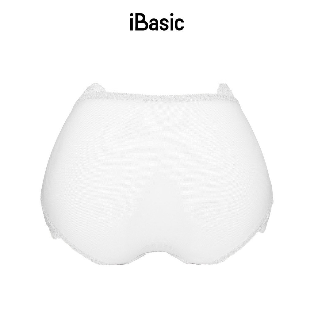 Quần lót nữ ren lưới chiếc lá lưng cao iBasic PANY055