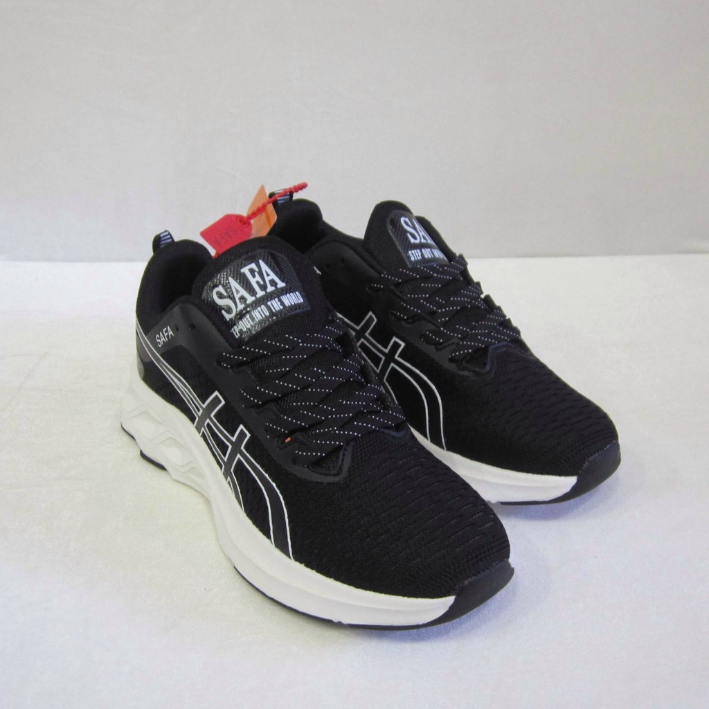 Giày Safa Thể Thao Sneakers Nam Màu Đen Trắng ,Đen Cam ,Xám Đế Phylon Vải Dệt Siêu Nhẹ, Êm Chân Mã ATS005
