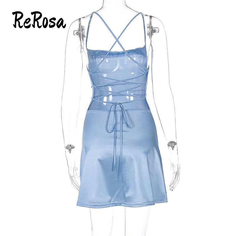 Đầm hai dây đan chéo Rerosa thời trang cho nữ