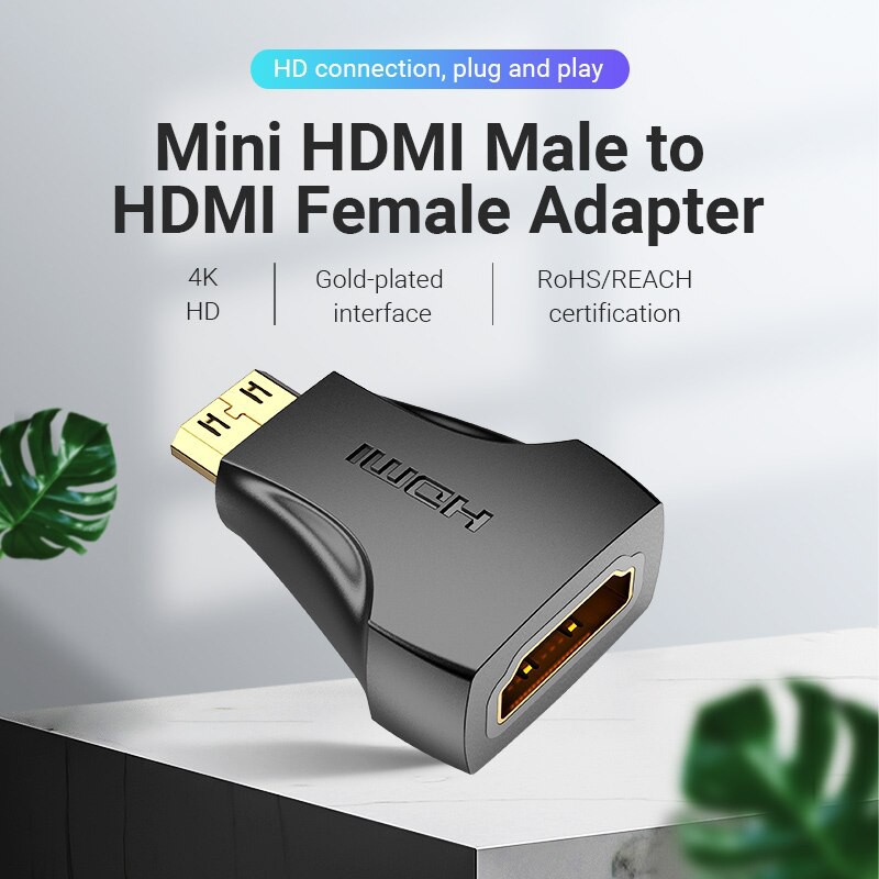 [Mã ELORDER5 giảm 10K đơn 20K] Đầu kết nối chuyển hóa HDMI Mini sang HDMI - Loại tốt