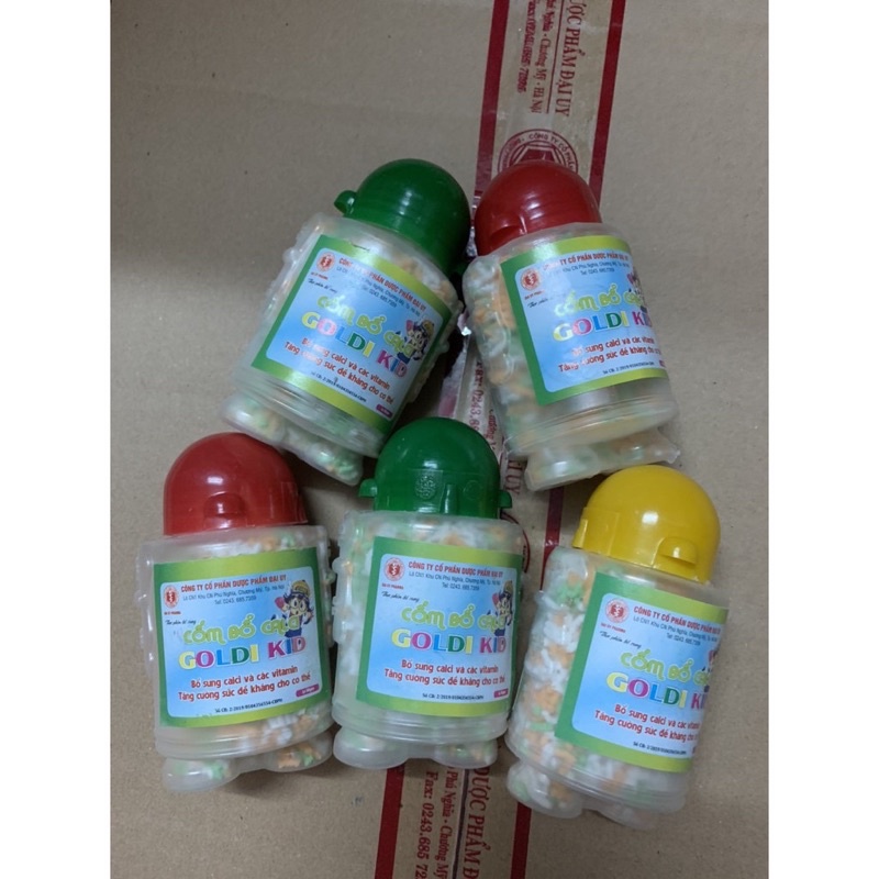 Cốm bổ Calci trẻ em Goldi Kid- bổ sung canxi, vitamin B1, B2, B5, B6, PP, tăng sức đề kháng