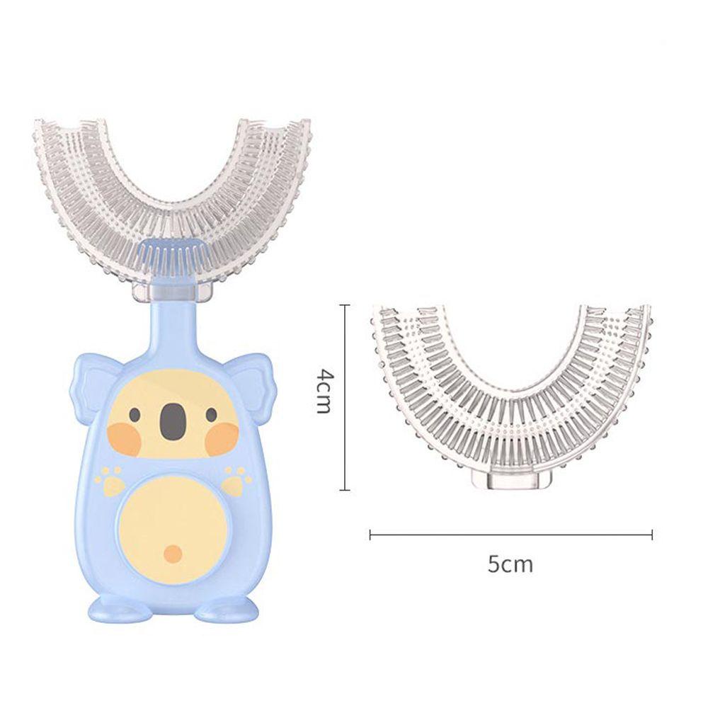 Augustina Bàn Chải Đánh Răng Lông Mềm Xoay 360 Độ Hình Chữ u Cho Bé
