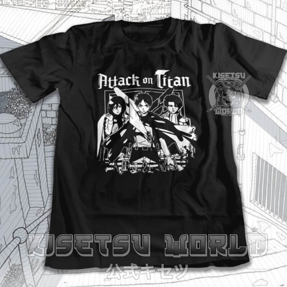 Áo phông ATTACK ON TITAN SHINGEKI NO KYOJIN SCOUTING LEGION Baju Jepang x 6032
