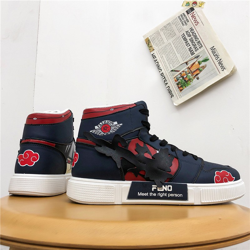 Naruto patterned sneakers for men