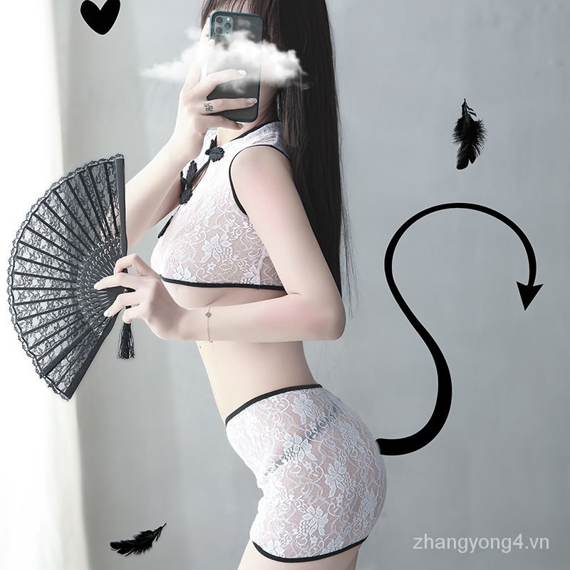 Bộ Đồ Lót Kiểu Sườn Xám Trong Suốt Gợi Cảm Cho Nữ | BigBuy360 - bigbuy360.vn