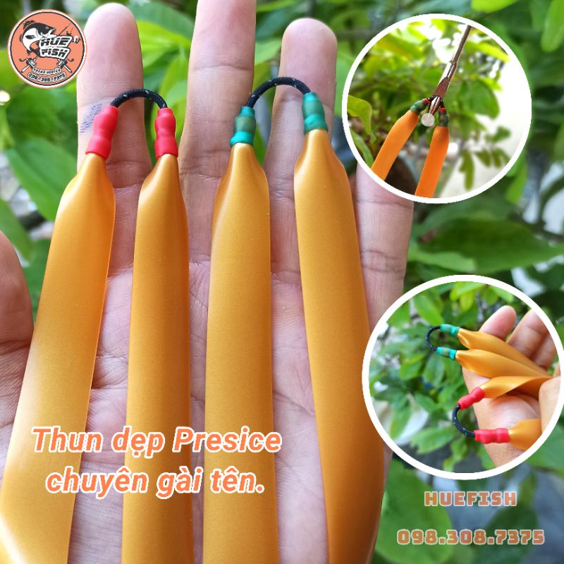Dây thun dẹp Precise 1mm bắt cá buộc sẵn