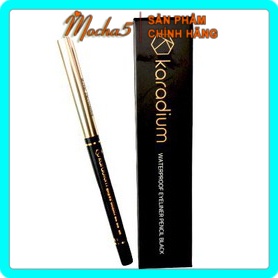 Chì kẻ mắt KARADIUM Waterproof Eyeliner Pencil Black dễ kẻ chống nước, chống lem VỎ Đen