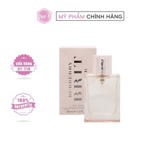 Nước hoa Burberry Brit Sheer Eau De Toilette 30ml/100ml
