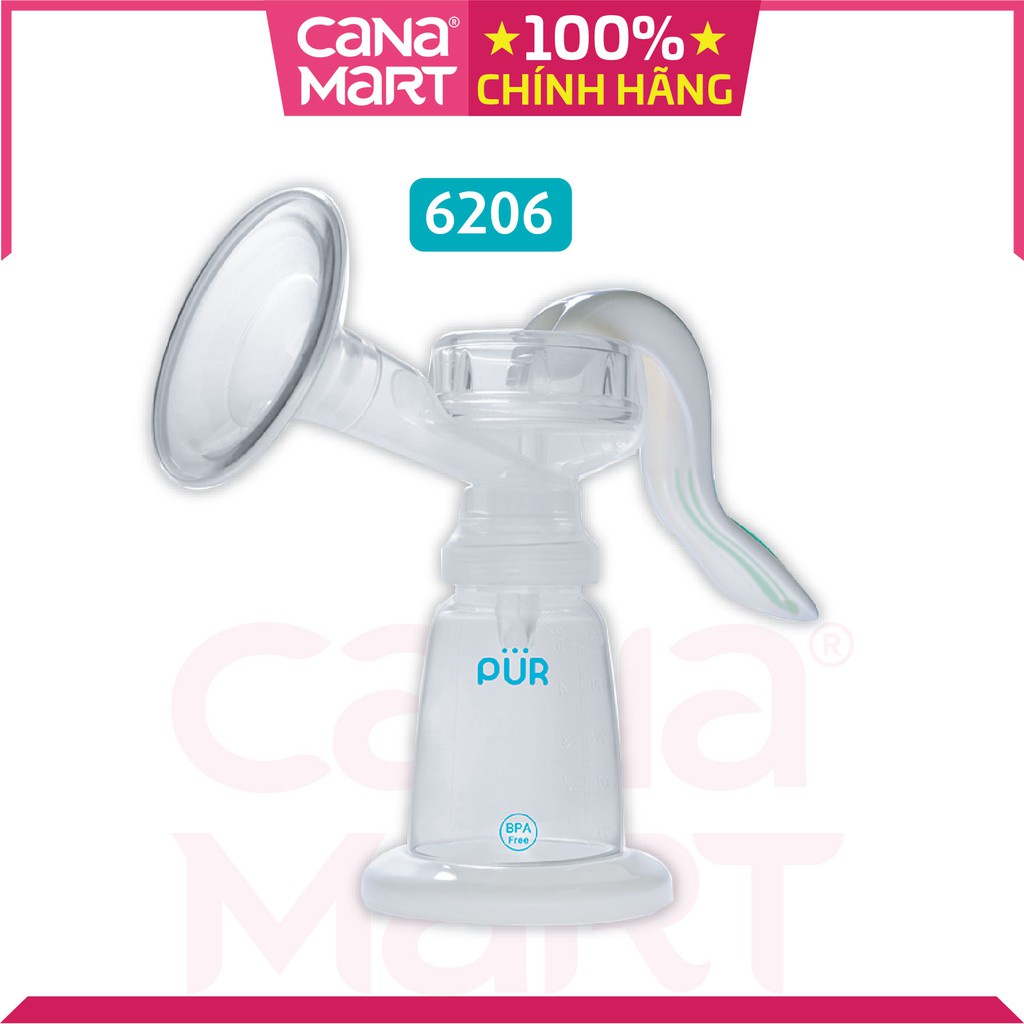 [MUA 1 TẶNG 1] Máy hút sữa cầm tay PUR không chứa BPA, Máy gọn nhẹ, dễ sử dụng, hiệu quả cao (6206)