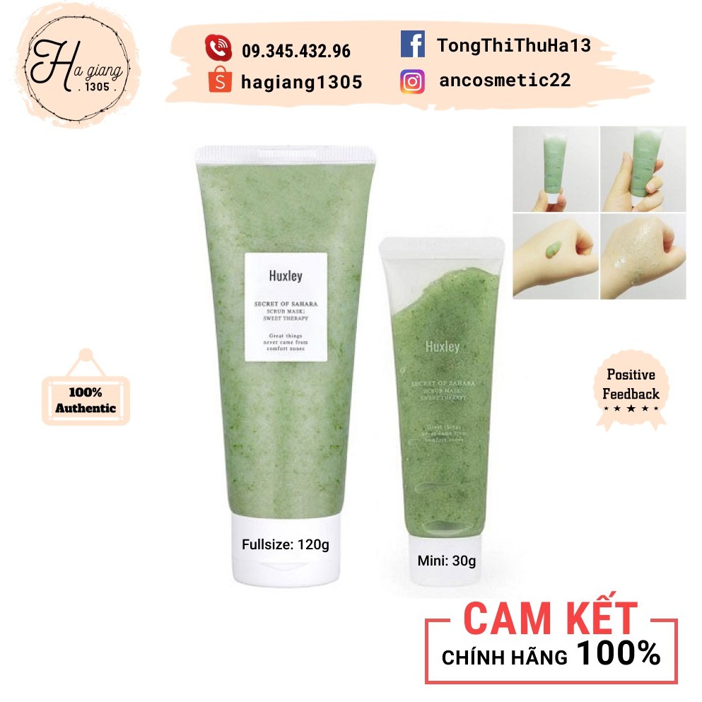 Tẩy Tế Bào Chết Huxley Scrub Mask Sweet Therapy 30g - 120g