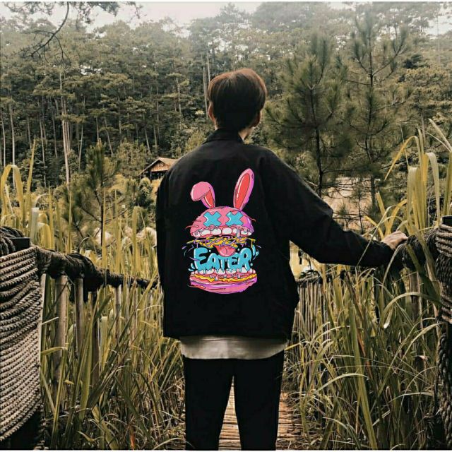 Áo Khoác Dù Rabbit Eater Jacket Unisex Form Rộng Nam Nữ Cổ Bẻ Dù 2 lớp CorgiZ | BigBuy360 - bigbuy360.vn