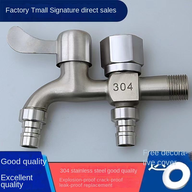 Vòi Nước 4 Điểm Đa Năng Bằng Thép Không Gỉ 304 Dành Cho Gia Đình