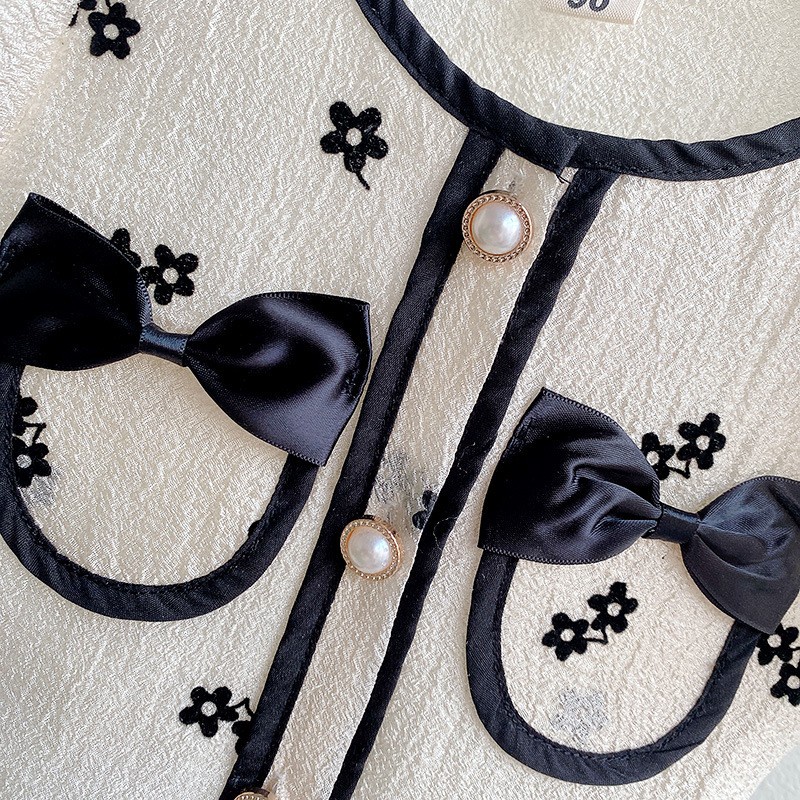 Paulababy Bộ Áo Thun Tay Ngắn Kèm Chân Váy Thời Trang Mùa Hè Dành Cho Bé Gái