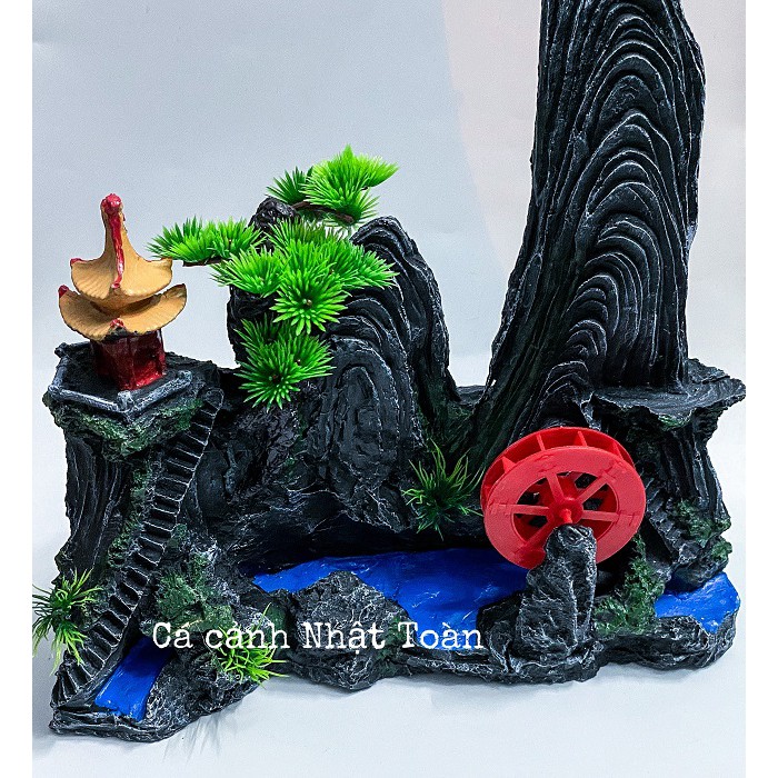 TIỂU CẢNH TRANG TRÍ HỒ CÁ NON BỘ 35X8X36CM