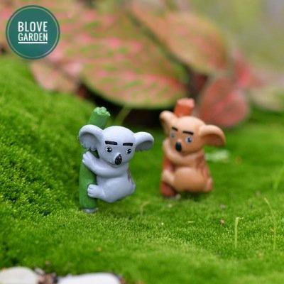 Phụ kiện tiểu cảnh Gấu trúc Koala ngịch ngợm trang trí chậu cây mini, terrarium, hồ cá, bonsai, hòn non bộ, sen đá