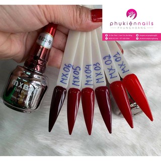 Sét Sơn Gel MXBON Tone Đỏ Chuẩn Đẹp Quyến Rũ Quý Phái (Sét 6 Chai)