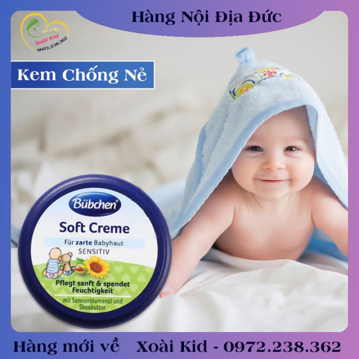 [auth] Kem dưỡng ẩm cho da Bubchen 20ml dùng được cho trẻ sơ sinh [Hot]