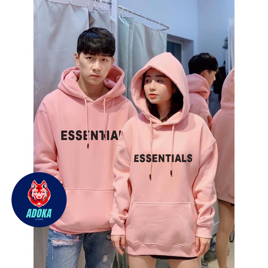 [Mã SR101512 giảm 25% đơn 50K] Áo nỉ hoodie Essentials unisex dài tay nam nữ cao cấp áo phông nỉ bông sweater có mũ | BigBuy360 - bigbuy360.vn