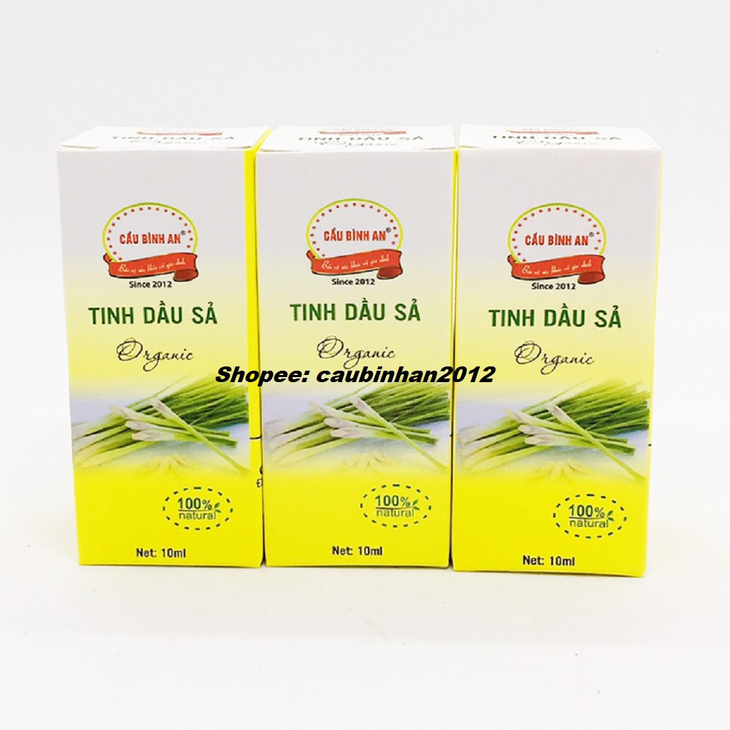 Tinh Dầu Sả Cầu Bình An Chai 10ml Nguyên Chất 100%