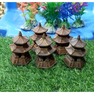 Lầu tròn trang trí tiểu cảnh,bể cá.Kích thước 4x6cm