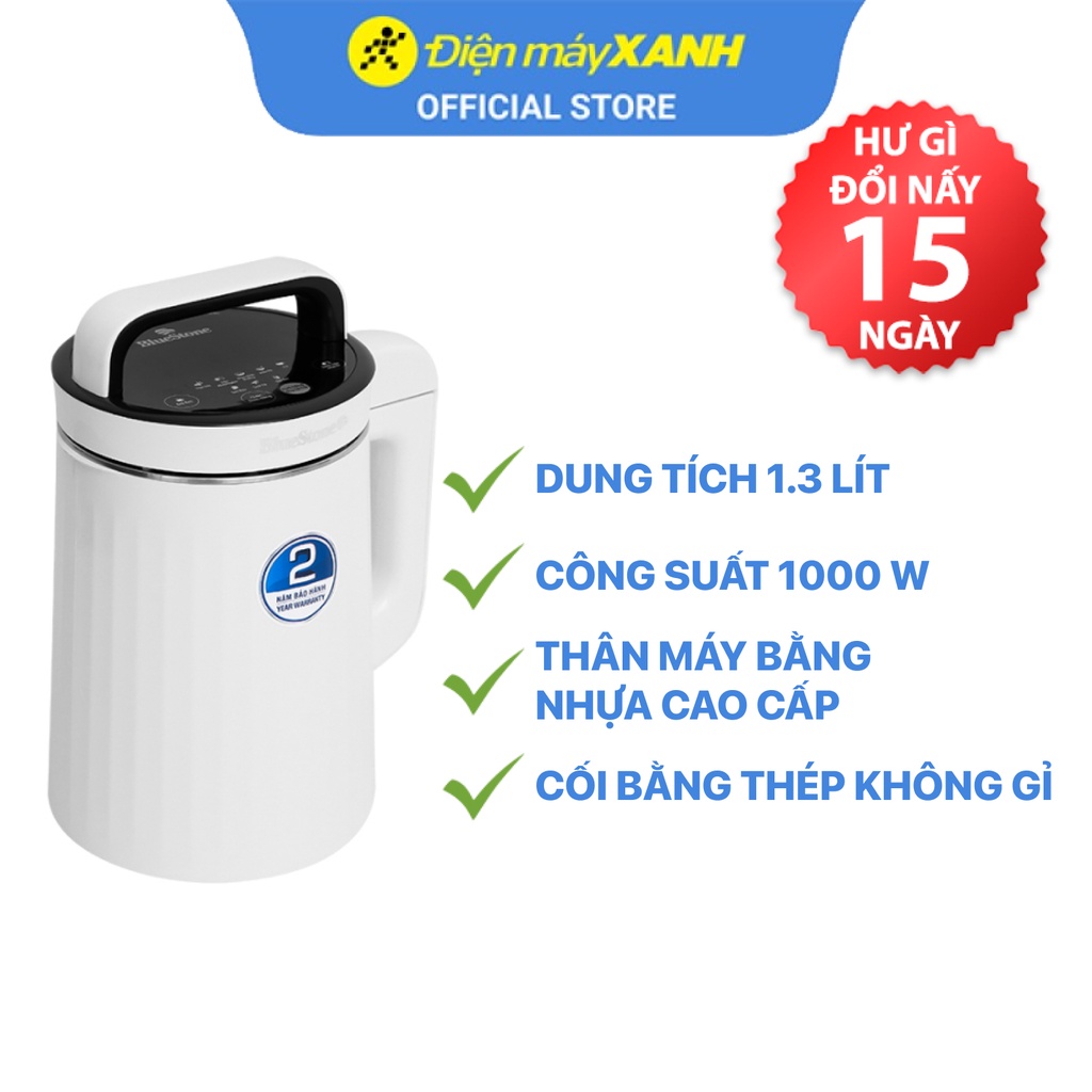 [Mã ELMALL10 giảm 10% đơn 500K] Máy làm sữa đậu nành Bluestone SMB-7329