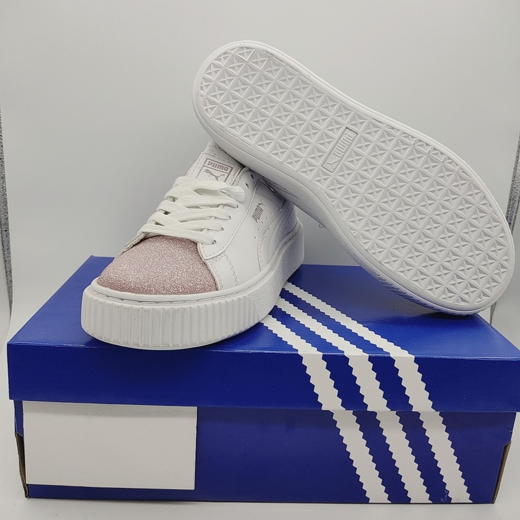 Giày Sneaker, Giày Nữ P.u.m.a Mũi Hồng - Quý Phái, Nữ Tính - Đốn Tim Phái Mạnh