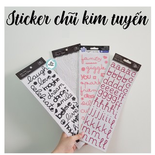 STICKER CHỮ KIM TUYẾN