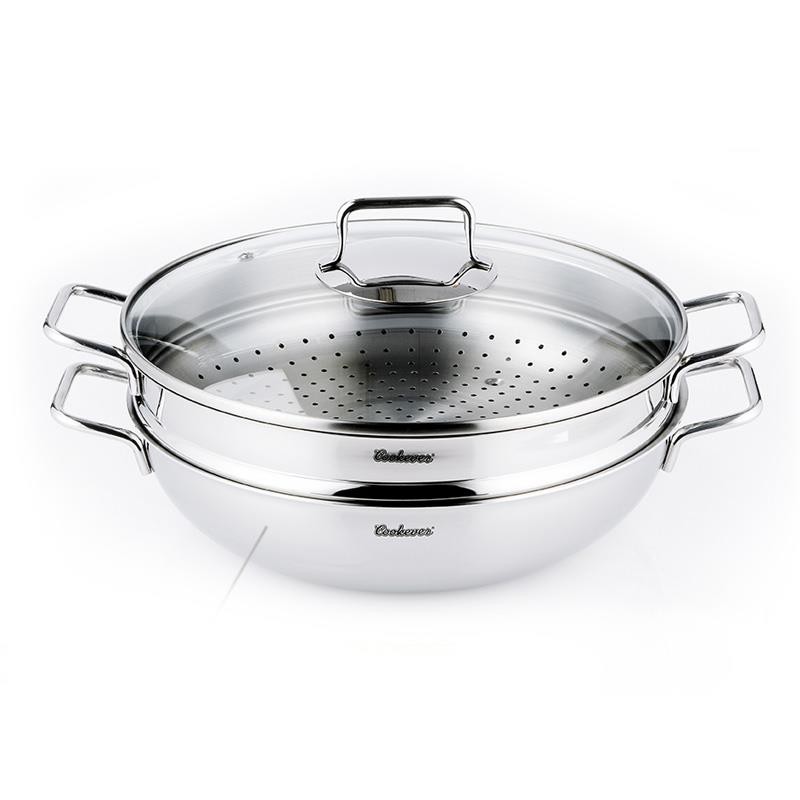 CHẢO HẤP 304 COOKEVER 32CM, ĐUN TỪ