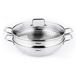 Chảo hấp 304 cookever 32cm, đun từ