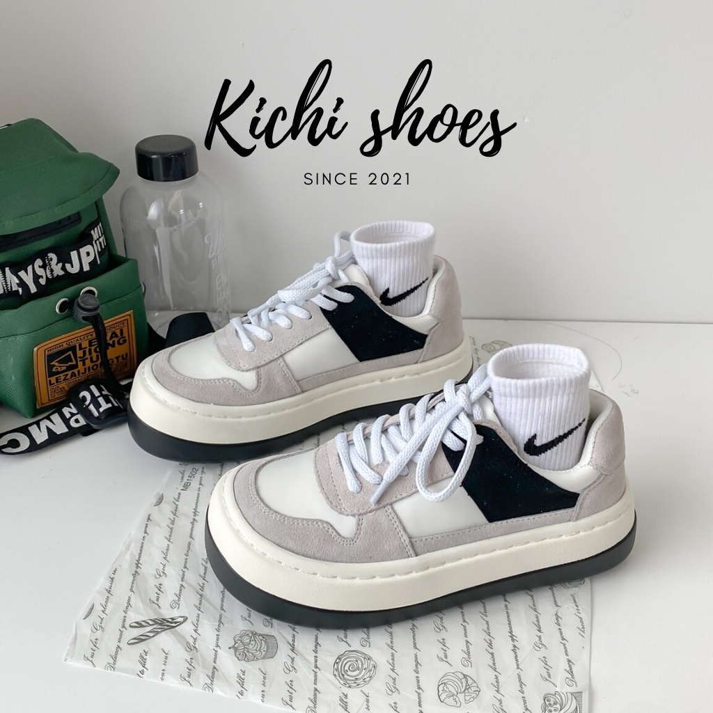 Giày thể thao nữ đế độn đế bánh mì tăng chiều cao phong cách Hàn Quốc mã 7081 - Kichi Shoes - Hàng mới về