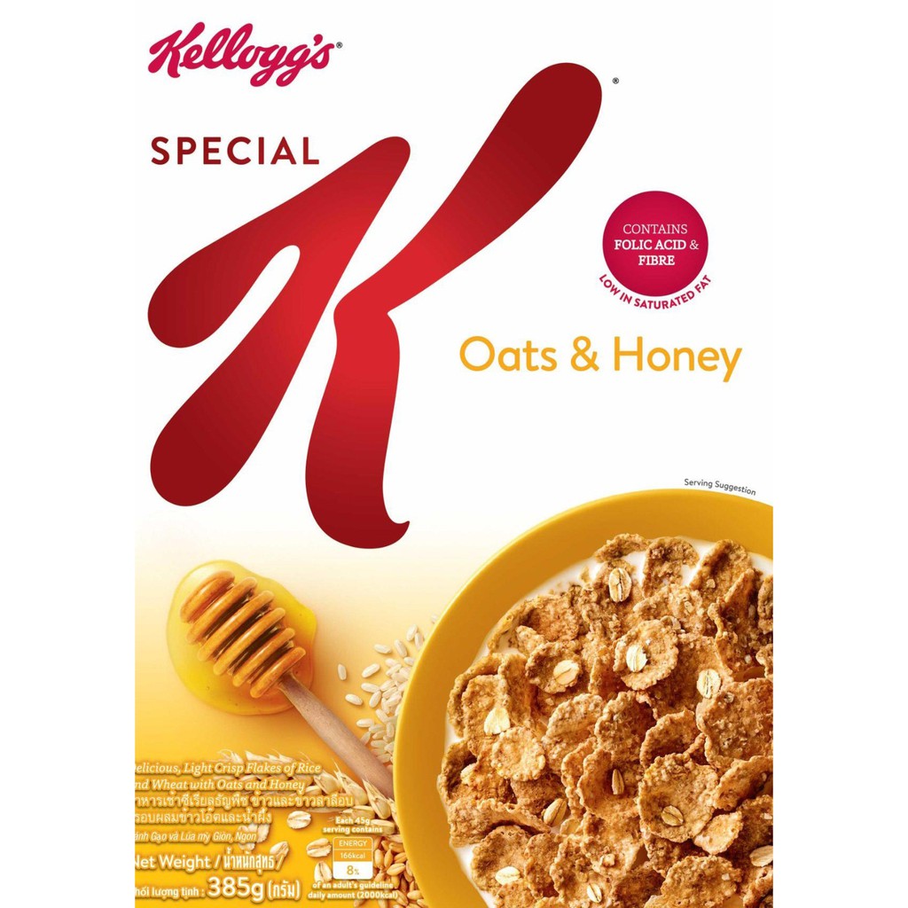 Ngũ cốc ăn sáng Kellogg's Special K Oats & Honey 385g