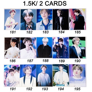 Sale set card SUGA BTS 2
