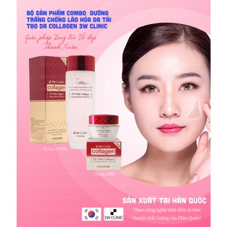 Combo dưỡng da chống lão hóa 3W Clinic Collagen Regeneration