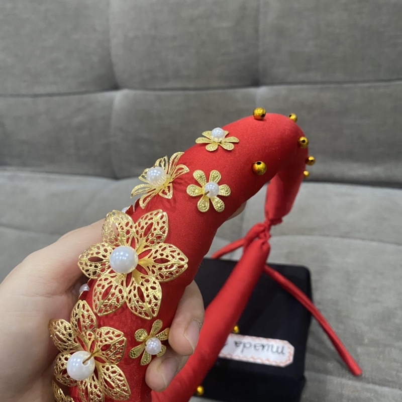 Mấn đội đầu kết hoa, Mấn kết hợp cùng áo dài, vấn đội đầu cô dâu, Phụ kiện tóc