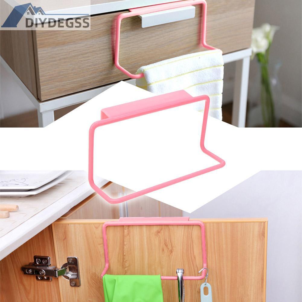 Diydegss2 Towel Rack Hanging Holder Cupboard Kitchen Cabinet Bathroom Towel Rack